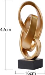 HAUCOZE Modern Abstract Sculpture Art Collectible Statue Home Decor Table Center... - Image 3