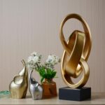 HAUCOZE Modern Abstract Sculpture Art Collectible Statue Home Decor Table Center... - Image 4