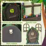 Thyle 47 Pcs Fairy House Garden Accessories Kit Fairy Village Door and Window Mu... - Image 3