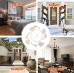Mikikit Bohemian Leaf Iron Hoop Tassel Hanging Ornament for Indoor Wall Decor, B... - Image 7