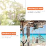 Mikikit Bohemian Leaf Iron Hoop Tassel Hanging Ornament for Indoor Wall Decor, B... - Image 8