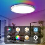 TALOYA Smart Ceiling Light Flush Mount LED WiFi,Compatible with Alexa Google Hom... - Image 3