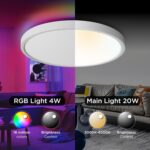 TALOYA Smart Ceiling Light Flush Mount LED WiFi,Compatible with Alexa Google Hom... - Image 5