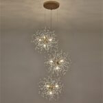 Crystal Firework Chandeliers,Modern Dandelion Starburst Ceiling Hanging Pendant ... - Image 3