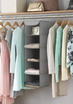 Whitmor 5 Section Closet Organizer - Hanging Shelves with Sturdy Metal Frame - Image 3