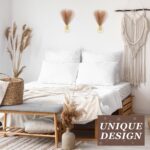 Otoolling 2 Pieces Hanging Plant Wall Decor with Artificial Pampas Grass Metal H... - Image 7