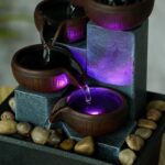 Small Indoor Water Fountain, Zen Meditation Waterfall Feature with Automatic Pum... - Image 5