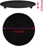2 Pcs Black 4.3 Inch Iron Candle Holder for Taper Candles, Wedding, Dinning, Par... - Image 3