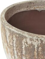 LuxenHome 14" Dia Round Pots for Plants, Large Ceramic Outdoor Plant Pot with Dr... - Image 4