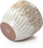 LuxenHome 14" Dia Round Pots for Plants, Large Ceramic Outdoor Plant Pot with Dr... - Image 6