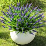 16 Bundles Artificial Plants Outdoor, UV Resistant Fake Lavender & Monkey Grass,... - Image 3