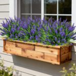 16 Bundles Artificial Plants Outdoor, UV Resistant Fake Lavender & Monkey Grass,... - Image 5