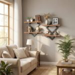 HOOBRO 15" Floating Shelves for Wall, Set of 2 Wall shelf, 2-Tier Hanging Shelve... - Image 5