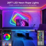 AILBTON 20Ft Neon Rope Lights,Flexible Led Rope Lights Control with App/Remote,M... - Image 3