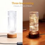 Dimmable Crystal Night Light,Small Bedside Lamp,Nightlight with Timer,Room Decor... - Image 6