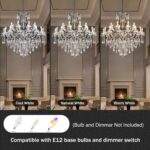 50" Extra Large Maria Theresa Empire Crystal Chandelier, 24-Light 3-Tier Grand F... - Image 6