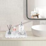 Real Natural Scalloped Marble Tray for Bathroom, Vanity, Kitchen and Desktop, De... - Image 5