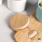 Sweejar Kitchen Canisters Ceramic Food Storage Jar Set, Stackable Containers wit... - Image 4