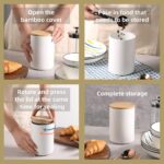 Sweejar Kitchen Canisters Ceramic Food Storage Jar Set, Stackable Containers wit... - Image 6