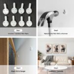 Large Abstract Neutral Framed Canvas Wall Art,Watercolor Black Ink Wall Decor,Mo... - Image 6