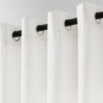 132 Inch Extra Long Linen Curtains for Ceiling to Floor Living Room Grommet Top ... - Image 5