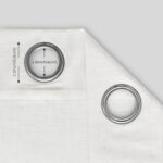 132 Inch Extra Long Linen Curtains for Ceiling to Floor Living Room Grommet Top ... - Image 6