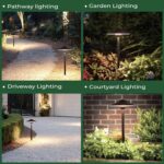 Gardencoin Low Voltage Pathway Lights (8.5'' Shade, 21.5'' Tall)，12V Outdoor LED... - Image 9