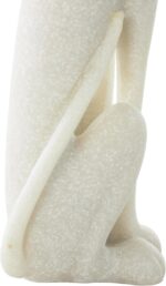 Deco 79 Polystone Dog Decorative Sculpture Sitting Home Decor Statue with Gold C... - Image 5