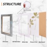 Fixwal 4x6 Picture Frame Set of 5, Vintage Photo Frame, Rustic Retro Picture Fra... - Image 4