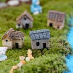 Garneck 4Pcs Miniature Fairy Garden Houses: Resin Mini Village House for Bonsai ... - Image 3