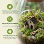 Garneck 4Pcs Miniature Fairy Garden Houses: Resin Mini Village House for Bonsai ... - Image 6