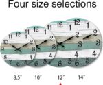 CHYLIN Wall Clock,12 Inch Wall Clocks Battery Operated Silent Non Ticking, Teal ... - Image 3