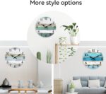 CHYLIN Wall Clock,12 Inch Wall Clocks Battery Operated Silent Non Ticking, Teal ... - Image 4