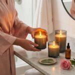Set of 3 Glass Encased Real-Wax Flameless LED Candles with Remote & Timer-Vanill... - Image 4