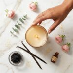 Set of 3 Glass Encased Real-Wax Flameless LED Candles with Remote & Timer-Vanill... - Image 8