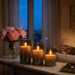 Set of 3 Glass Encased Real-Wax Flameless LED Candles with Remote & Timer-Vanill... - Image 10