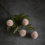 VIERENA 12 Pcs Faux Silk Pompon Mum Artificial Flowers for Vase -27", Bulk Fake ... - Image 4
