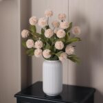 VIERENA 12 Pcs Faux Silk Pompon Mum Artificial Flowers for Vase -27", Bulk Fake ... - Image 5