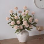 VIERENA 12 Pcs Faux Silk Pompon Mum Artificial Flowers for Vase -27", Bulk Fake ... - Image 7