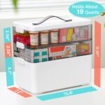 Homaigie Extra Tall 3-Tier Medicine Cabinet Organizer for Upright Medicine Bottl... - Image 3