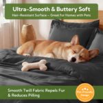 MR&HM Silky Cooling Duvet Cover Queen Size for Hot Sleepers 90"x90", Breathable ... - Image 6