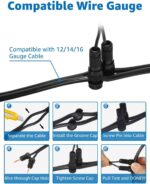 SUNVIE 12W Low Voltage Landscape Lighting with Connectors 1200LM Ultra Bright We... - Image 7