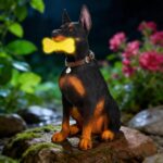 Doberman Solar Garden Statue - Outdoor Yard, Lawn, Patio Dog Decor - Unique Birt... - Image 9
