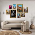 KTKDE 8x10 Picture Frame Set of 4, Ornate Vintage Gold Photo Frames with Real Gl... - Image 4