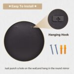 HARRITPURE Round Mirror 30 Gold Wall Mounted Circle Mirrors Vanity Mirror with B... - Image 6