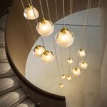Modern LED High Ceiling Chandelier: 12 Lights Gold Bubble Crystal Ball With 3000... - Image 6