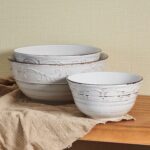 Pfaltzgraff Trellis Serving Bowls, Set of 3, White - Image 4