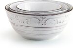 Pfaltzgraff Trellis Serving Bowls, Set of 3, White - Image 6