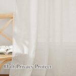 RYB HOME Thick Linen Curtains 84 inch Length for Dining Room Doorway, Machine Wa... - Image 4