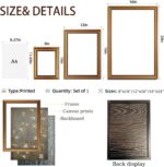 Vintage Gold Framed Wall Art Abstract Canvas Art Prints Modern Minimalist Wall D... - Image 6